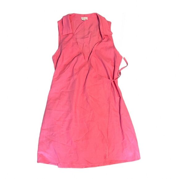 Le lis the show must go on wrap dress PINK SIZE MEDIUM - Picture 2 of 12